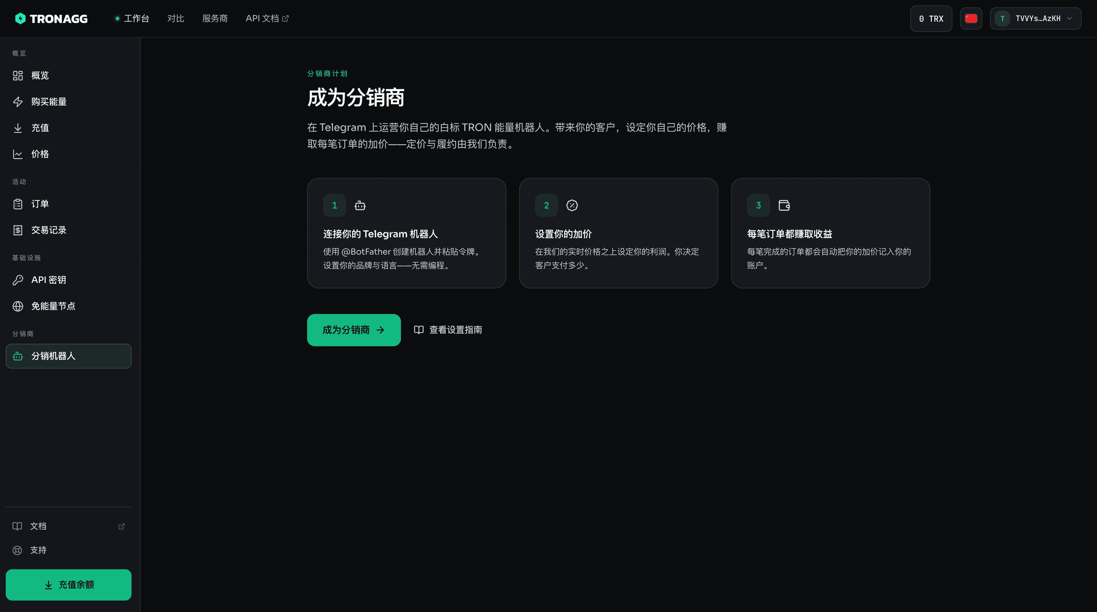 成为分销商