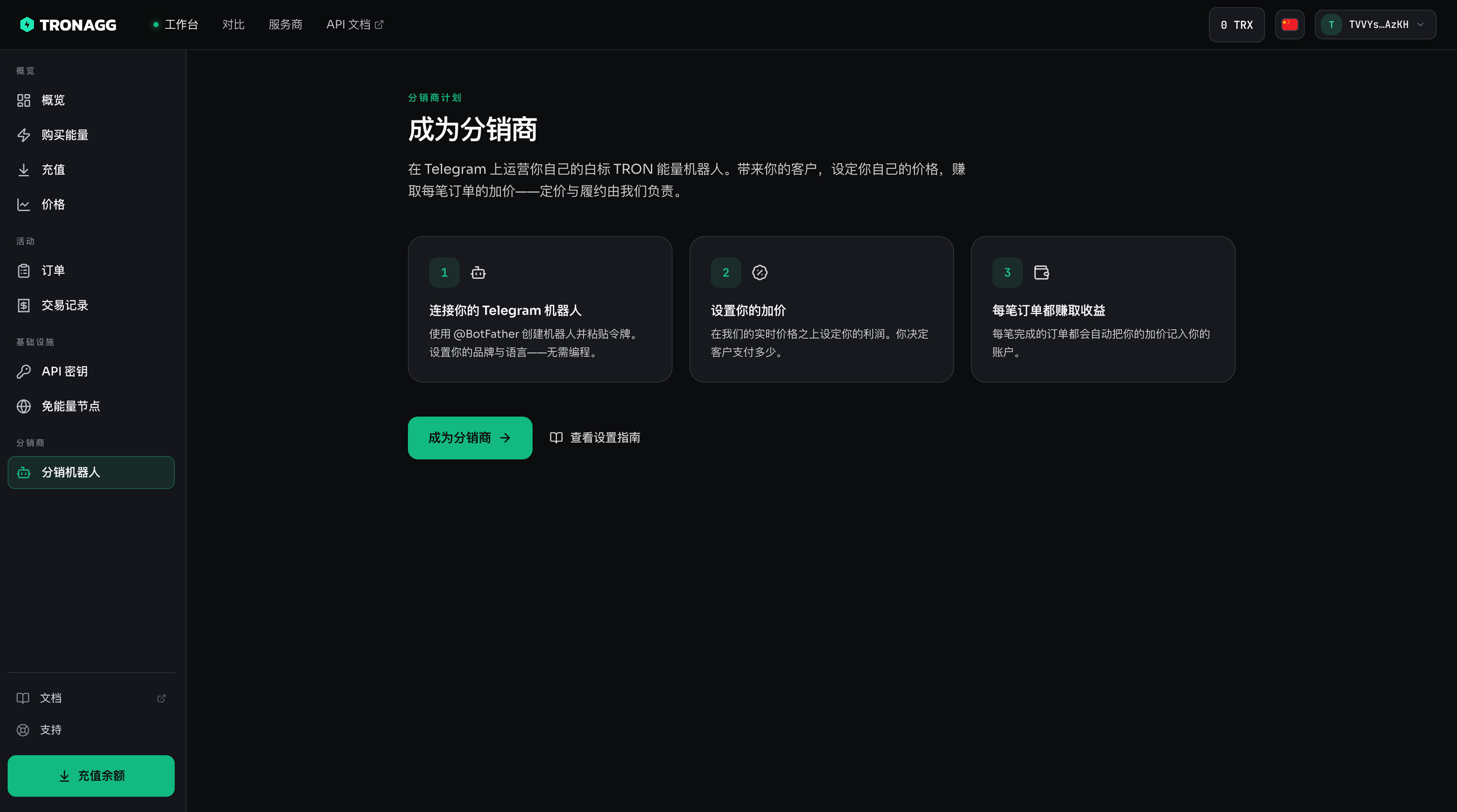 成为分销商